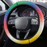 Comoros Mongoose Lemur Steering Wheel Cover Coat Of Arms With Ylang Ylang