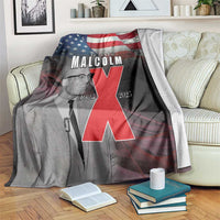 African American El Hajj Malik El Shabazz Blanket 100 Years of Malcolm X