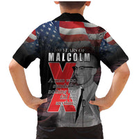 African American El Hajj Malik El Shabazz Family Matching Mermaid Dress and Hawaiian Shirt 100 Years of Malcolm X