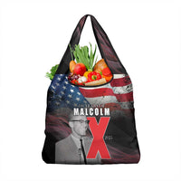 African American El Hajj Malik El Shabazz Grocery Bag 100 Years of Malcolm X