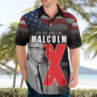 African American El Hajj Malik El Shabazz Hawaiian Shirt 100 Years of Malcolm X