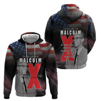 African American El Hajj Malik El Shabazz Hoodie 100 Years of Malcolm X
