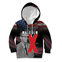African American El Hajj Malik El Shabazz Kid Hoodie 100 Years of Malcolm X