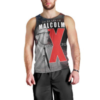 African American El Hajj Malik El Shabazz Men Tank Top 100 Years of Malcolm X