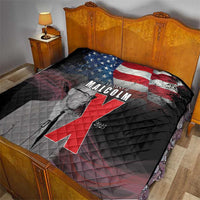 African American El Hajj Malik El Shabazz Quilt 100 Years of Malcolm X