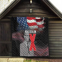 African American El Hajj Malik El Shabazz Quilt 100 Years of Malcolm X