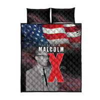 African American El Hajj Malik El Shabazz Quilt Bed Set 100 Years of Malcolm X