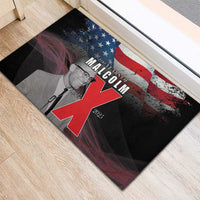 African American El Hajj Malik El Shabazz Rubber Doormat 100 Years of Malcolm X
