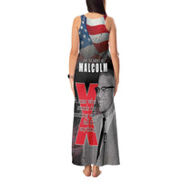 African American El Hajj Malik El Shabazz Tank Maxi Dress 100 Years of Malcolm X