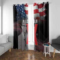 African American El Hajj Malik El Shabazz Window Curtain 100 Years of Malcolm X