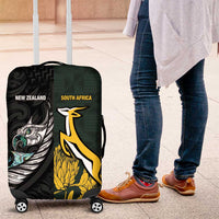 New Zealand and South Africa Rugby Luggage Cover Silver Fern With Springboks