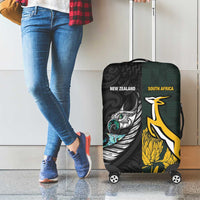 New Zealand and South Africa Rugby Luggage Cover Silver Fern With Springboks