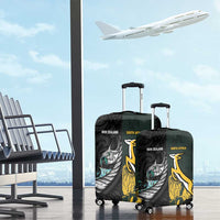 New Zealand and South Africa Rugby Luggage Cover Silver Fern With Springboks