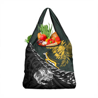 New Zealand and South Africa Rugby Grocery Bag Maori Kiwi With Springboks