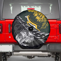 New Zealand and South Africa Rugby Spare Tire Cover Maori Kiwi With Springboks