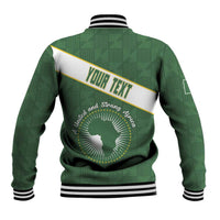 Personalized African Union Day Baseball Jacket Emblem With Kente Pattern - Wonder Print Shop