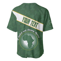 Personalized African Union Day Baseball Jersey Emblem With Kente Pattern - Wonder Print Shop