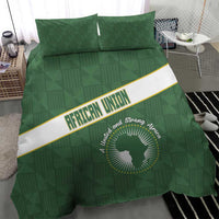 African Union Day Bedding Set Emblem With Kente Pattern - Wonder Print Shop