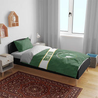 African Union Day Bedding Set Emblem With Kente Pattern - Wonder Print Shop