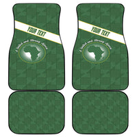 African Union Day Car Mats Emblem With Kente Pattern - Wonder Print Shop