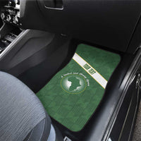 African Union Day Car Mats Emblem With Kente Pattern - Wonder Print Shop