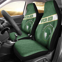 African Union Day Car Seat Cover Emblem With Kente Pattern - Wonder Print Shop