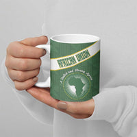 Personalized African Union Day Ceramic Mug Emblem With Kente Pattern - Wonder Print Shop