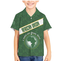 Personalized African Union Day Family Matching Mermaid Dress and Hawaiian Shirt Emblem With Kente Pattern - Wonder Print Shop