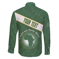 Personalized African Union Day Family Matching Off The Shoulder Long Sleeve Dress and Hawaiian Shirt Emblem With Kente Pattern - Wonder Print Shop