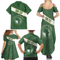 Personalized African Union Day Family Matching Summer Maxi Dress and Hawaiian Shirt Emblem With Kente Pattern - Wonder Print Shop