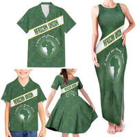 Personalized African Union Day Family Matching Tank Maxi Dress and Hawaiian Shirt Emblem With Kente Pattern - Wonder Print Shop