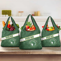 African Union Day Grocery Bag Emblem With Kente Pattern - Wonder Print Shop