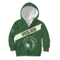 Personalized African Union Day Kid Hoodie Emblem With Kente Pattern - Wonder Print Shop