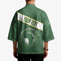 Personalized African Union Day Kimono Emblem With Kente Pattern - Wonder Print Shop