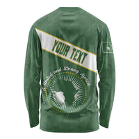 Personalized African Union Day Long Sleeve Shirt Emblem With Kente Pattern - Wonder Print Shop