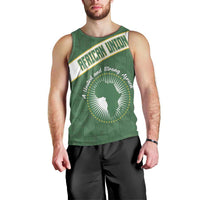 Personalized African Union Day Men Tank Top Emblem With Kente Pattern - Wonder Print Shop