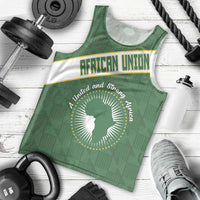 Personalized African Union Day Men Tank Top Emblem With Kente Pattern - Wonder Print Shop