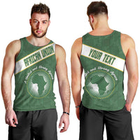 Personalized African Union Day Men Tank Top Emblem With Kente Pattern - Wonder Print Shop