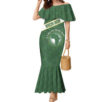 Personalized African Union Day Mermaid Dress Emblem With Kente Pattern - Wonder Print Shop