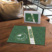 African Union Day Puzzle Emblem With Kente Pattern - Wonder Print Shop