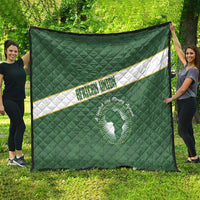 African Union Day Quilt Emblem With Kente Pattern - Wonder Print Shop
