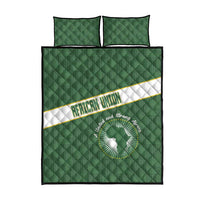 African Union Day Quilt Bed Set Emblem With Kente Pattern - Wonder Print Shop