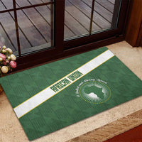 African Union Day Rubber Doormat Emblem With Kente Pattern - Wonder Print Shop