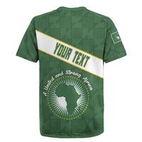 Personalized African Union Day Rugby Jersey Emblem With Kente Pattern - Wonder Print Shop