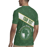 Personalized African Union Day Rugby Jersey Emblem With Kente Pattern - Wonder Print Shop