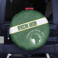 African Union Day Spare Tire Cover Emblem With Kente Pattern - Wonder Print Shop