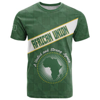 Personalized African Union Day T Shirt Emblem With Kente Pattern - Wonder Print Shop