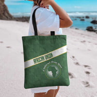 African Union Day Tote Bag Emblem With Kente Pattern - Wonder Print Shop