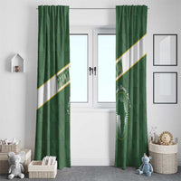 African Union Day Window Curtain Emblem With Kente Pattern - Wonder Print Shop