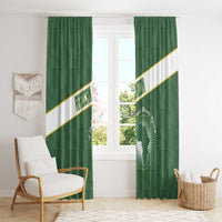 African Union Day Window Curtain Emblem With Kente Pattern - Wonder Print Shop